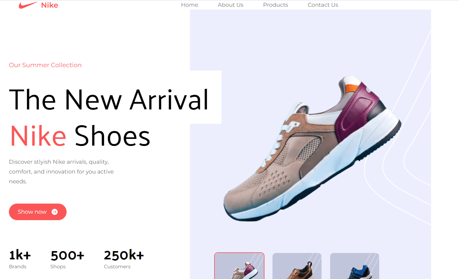 Shoe Shop Landing Page